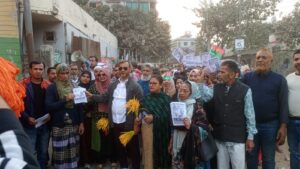 এড.আনোয়ার প্রধানের নেতৃত্বে ধানের শীষের বিশাল মিছিল