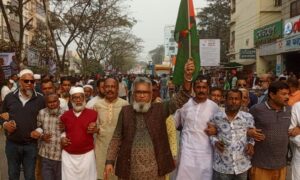 এড. কালামের নেতৃত্বে ধানের শীষের বিশাল শোডাউন